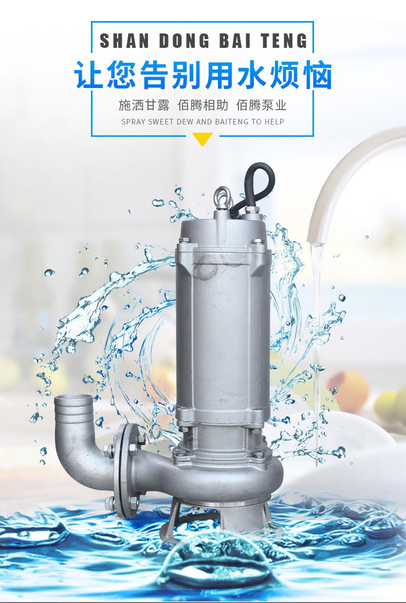 304全不锈钢切割式污水电泵_03