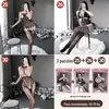 Meia-calça rendada vazada com design unido para curtir rasgar lingerie sexy tentação sexy plus size de fronteira meia-calça com abertura