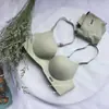 Nuevo sujetador francés simple británico de seda de hielo sin costuras inalámbrico sexy push up para mujer