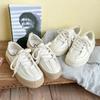 Baikuang 2022 Otoño Nuevo Cuero Diseño Harajuku Tenis Casuales Versátiles de Caña Baja Suela Gruesa Modernos Tenis ins Modernos
