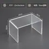 Suporte de Exibição Acrílico em Forma de U Suporte de Mesa Transparente para Figura Caixa Surpresa Bolsa Rack de Armazenamento de Amostras