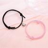 Europa e Estados Unidos novo simples liga amor ímã atração pulseira de casal um par de corda de mão masculina e feminina joias para comércio exterior