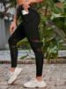 Pantalones de yoga transfronterizos Europeos y Americanos con costuras de malla de cintura alta sexys para correr para mujer, leggings que absorben la humedad para levantar cadera