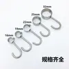 Gancho para Colgar Ropa de Acero Inoxidable 304 Gancho a Prueba de Viento Gancho Pasante para Tubo Gancho de Almacenamiento para Cocina Anillo Colgante para Tubo Redondo Gancho en S