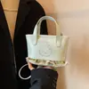 Bolsa Infantil Outono e Inverno Novo Estilo Gatinho Fofo Bordado Camurça Bolsa de Mão Borda de Lã de Cordeiro Bolsa Batom Pai e Filho Bolsa Transversal