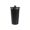 Taza térmica de acero inoxidable 304, termo de doble pared con popote, diseño elegante, portátil, adecuada para estudiantes, unisex, para café y agua