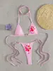 Traje de baño bikini de dos piezas estilo nuevo europeo y americano transfronterizo 2027, un diseño femenino y que favorece la figura, perfecto para vacaciones y aguas termales.