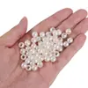 Contas Imitação Pérola de Grande Furo em ABS para DIY Laço de Cabelo Manual Fivela de Lenço Contas Contas de Lâmpada Acessórios Contas Soltas Perfuradas Venda por Atacado