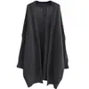 Suéter de Punto Grueso de Manga Larga Estilo Coreano Holgado de Longitud Media para Mujer, Chaqueta Cardigan Exterior Informal, Novedad Primavera 2023