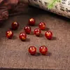 Doze Zodíaco Contas Naturais Soltas Contas de Ágata Vermelha DIY Pulseira de Contas de Buda Contas Redondas Contas Espaçadoras Acessórios de Joias Fabricante Entrega Direta