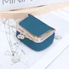 Couro Bovino de Primeira Camada Nova Bolsa Compacta Dourada Anel de Diamante Bolsa para Joias Couro Genuíno Mini Anel Colar Brincos Caixa de Joias para Mulheres