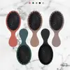 Peine Portátil Mini de Colores con Cojín de Aire y Cerdas de Jabalí, Cabello Liso y Peine de Bolsa de Aire Antifrizz, Peine Pequeño Mate Sin Nudos