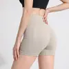 Shorts de Yoga Cintura Alta Controle de Barriga Roupa Externa Pilates Shorts Fitness Bumbum de Pêssego Alta Elasticidade Levanta Bumbum Leggings Esportivas