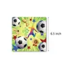 Tema Esportivo de Futebol Descartáveis para Festa Suprimentos para Mesa Pratos de Papel Copos de Papel Guardanapos de Papel Talheres Colheres Suprimentos de Decoração de Papel