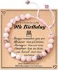 Amazon Nuevo Pulsera de Piedra Natural Corazón Tigre Ojo Rosa Zebra Mariposa Tejido Doble Pulsera de Fútbol Hecha a Mano para Mujer