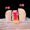 Bolsa de Batata Asada Caja de Batata Asada Puesto Callejero Rojo Asado Papel Kraft Bolsa de Papel Desechable para Batata Asada Pareja