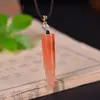 Flor de Melocotón Natural Donut Relleno Manzana Nube Auspiciosa Candado Colgante de Jade Anillo de Paz Colgante Suministro en Vivo Suministro de Comercio Exterior