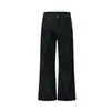 Jeans de mezclilla originales de pierna recta bordados con notas musicales para hombre, pierna ancha holgada, estilo de moda urbana de alta gama, diseño único, pantalones largos casuales