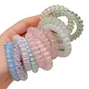 Goma para el Cabello de Alambre de Teléfono de Color Gelatina de Alta Elasticidad para Mujeres, con un Toque de Alta Gama, Estilo Dulce, Cuerda para Cola de Caballo sin Costuras, Accesorio para el Cabello, Goma para el Cabello