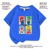 Camiseta Infantil de Manga Corta de Dibujos Animados, Ropa Temática de Videojuegos, Ropa Infantil, Top para Niñas, Camiseta Básica de Algodón con Dibujos Animados
