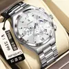 Relojes de Marca Suiza Venta Caliente Transfronteriza Cronógrafo Impermeable Luminoso Relojes para Hombre Transmisión en Vivo Comercio Exterior Modelos Calientes Dropshipping