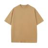 Camiseta plus size europeia e americana 270G algodão pesado marca de tendência americana 32 fio duplo ombro caído gola redonda camiseta básica masculina