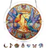 Produto novo transfronteiriço Azure Bloom Sun Catcher Sussurrante quebra-cabeça de acrílico para pendurar na janela decoração de casa quebra-cabeça de 83 peças