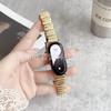 Adecuado para Correas de Reloj Xiaomi Generación 8/9/10, Correa de Reloj Metálica con Hebilla Irregular de Mariposa Xiaomi 6/5/4/3