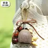 Sonajero de Cáscara de Fruta Campana Colgante Adorno Colgante para Coche Accesorios para Bolsas Regalo de Cumpleaños para Mejor Amigo Instrumento Musical Colgante Hecho a Mano