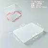 Caja de plástico transparente de PP transfronteriza caja de tarjetas de presentación caja para piezas de ferretería caja de almacenamiento para equipo de pesca naipes caja de almacenamiento para cosméticos