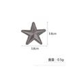 Nueva tela de estrella plana de cinco puntas, adhesiva termofusible para bordar, para bolsos, zapatos y sombreros, parche decorativo con agujeros, venta al por mayor