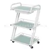 Nuevo Carrito de Cristal para Salones de Belleza y Uso Doméstico, Carrito Herramienta de Almacenamiento Simple, Carrito de Almacenamiento para Salón Amazon Transfronterizo