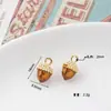 Colgante de aleación con forma de gota de granada, fresa, sandía y cereza, bonitos pendientes, accesorios de joyería, material para hacer uno mismo.