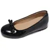 Zapatos de tacón de cuña Ran Ge, modernos y elegantes, de boca poco profunda, para mujer, novedad Primavera 2026, puntera redonda, versátiles, con lazo, tacones altos