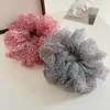 Novedad Estilo Coreano Celebridad de Internet Estampado de Leopardo Estilo Perezoso Goma para el Pelo para Mujer, Atadura de Cola de Caballo Baja Versátil de Gama Alta