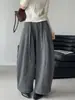 Pantalones Curvos con Forro de Polar de Nuevo Estilo para Mujer, Corte Holgado, Adelgazantes, Versátiles, Pantalones de Pierna Ancha Adelgazantes Más Vendidos en Invierno D3290-1