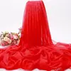 Bufanda de Seda Primavera y Otoño Versátil para Mujer Larga Oversize de Gasa Ligera Shawl de Playa Protección Solar de Verano Fiesta Actuación Rojo Brillante