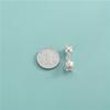 Plata de Ley S925 Colgante Doble de Flores de Lirio del Valle Pulsera de Perlas Colgante Accesorios de Tulipan Paquete de Materiales para Manualidades con Cuentas