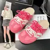 Mules cerrados de suela gruesa para mujer, nuevo estilo primavera/verano 2025, zapatos casuales tipo Birkenstock sin cordones que aumentan la altura
