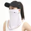 Velo de Protección Solar para Mujer, Máscara Facial de Seda Helada Estilo Bosque de Verano, Parasol para Ciclismo, Protección UV, Bufanda Facial para Colgar de las Orejas, Facekini al por Mayor