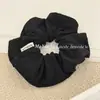 Scrunchie de Pana Rayada Simple Vintage Color Sólido Versátil Lazo para Cola de Caballo Cuerda Elegante para el Cabello para Mujeres