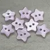 Botón de Concha de Estrella de Cinco Puntas de Color Café Natural Hecho a Mano DIY Ropa de Muñeca BJD Botón de Estrella Decoración de Camisa