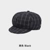 Boina Plaid Nuvem Retrô Japonesa Chapéu de Pintora Feminino Nova Coleção Primavera e Verão Design de Nicho Senso de Moda Cabeça Grande Versátil