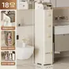 Armário Estreito à Prova d'Água para Frestas de Banheiro, Cozinha Doméstica, Geladeira, Armário de Borda Estreita, Armário de Armazenamento, Armário com Prateleiras