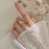 Anillo de Mariposa Dulce del Bosque de Plata S925 para Mujer con Doble Capa Elegante y Fila de Diamantes Estilo Coreano Joyería de Mano J8930