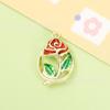 Colgante Romántico de Rosa de Aleación con Gota de Aceite diy Material Hecho a Mano Aretes Collar Accesorios de Joyería Comercio Electrónico Transfronterizo