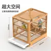Jaula para pájaros con cajones, jaula cuadrada de plástico, jaula para loros, villa de lujo, especial para mirlos, cría de peonías, jaula ornamental para el hogar