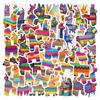 50 adesivos coloridos pinata pinata transfronteiriço mão ledger ipad laptop skate copos atacado
