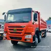 Exportações da Fábrica Caminhões Basculantes Remanufaturados Sinotruk Howo 6x4 com 371-375 Cavalos de Potência, Caminhões Basculantes Howo 8*4