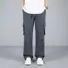 Pantalones Cargo Casuales de Otoño para Hombre Sueltos Modernos de Moda Ropa Nueva para Hombre Caída Pierna Ancha Pierna Recta Casuales Largos para Hombre